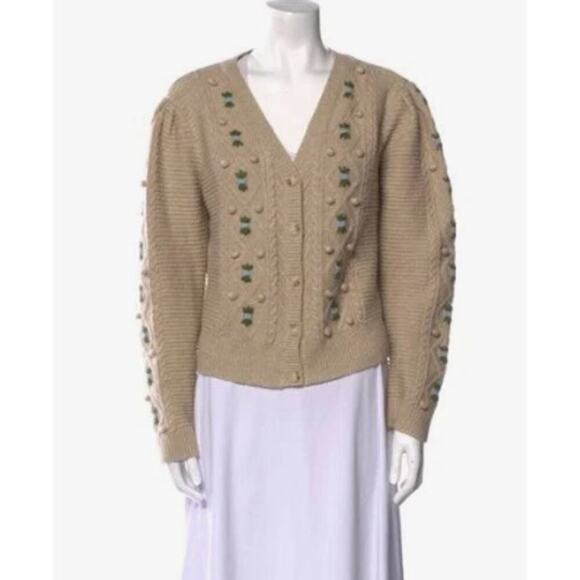 ASTR the Label Printed B-Neck Sweater Cardigan Size Small - Picture 4 of 4